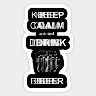 Keep Calm and Drink Sticker